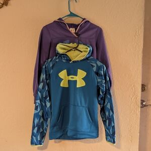 Under Armour Teal and Purple Hoodies Bundle Of Two One Nwot And One Guc ✔️❣️